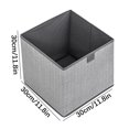 thumbnail image 2 of Fabric Storage Box for Clothing Sundries Toys Household Desktop Organizer Collapsible Space Saving Home Decor Closet Office Organization, 2 of 2
