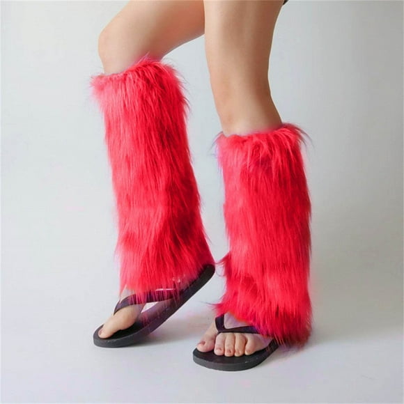 ZPYESWOW christmas stockings Mens Athletic Socks furry boot covers y2k Imitation Socks Shoe Cover Leg Cover Long Foot Cover Women's Leg Warmers Warm and Slim personalized christmas stockings