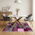 thumbnail image 3 of ODIKA Leopard Bold Pink Contrasting Block Contemporary Print Geometric Easy Care Kids Safe for Small Living Room, Playroom, Bedroom, 3 of 7