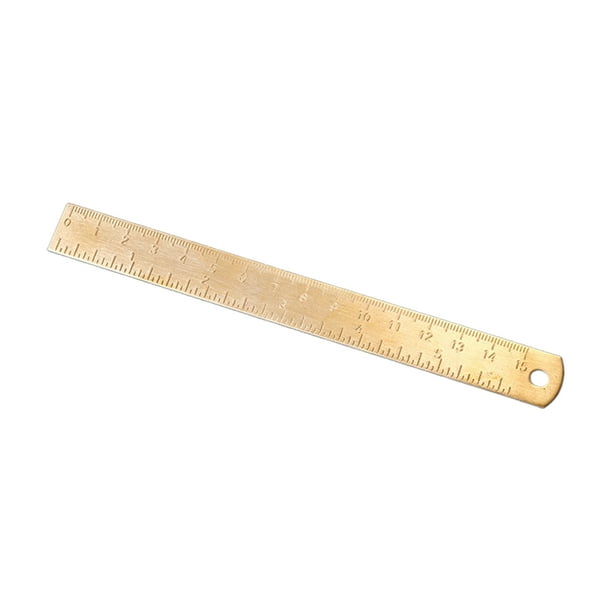 HESITONE Retro Brass Ruler Vernier Caliper Brass Rulers Protractor Angle Measure Tool