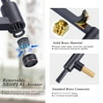 thumbnail image 4 of WOWOW Pot Filler Folding Faucet Brass Pot Filler Faucet Wall Mount Oil-Rubbed Bronze Kitchen Faucet Rotatable Dual Joint Swing Arm Pot Filler Copper Commercial Kitchen Faucet Over Stove, 4 of 4