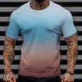 thumbnail image 2 of Camiseta de manga corta con cuello redondo para hombre, informal, deportiva, a la moda, para la playa Pompotops oipoqjl33739, 2 of 5