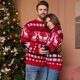 thumbnail image 3 of 2023 New Arrivals Women Men Couples Matching Clothes Warm Thicken Sweaters Christmas Jumpers Knitwear Xmas Family Look Outfits, 3 of 4