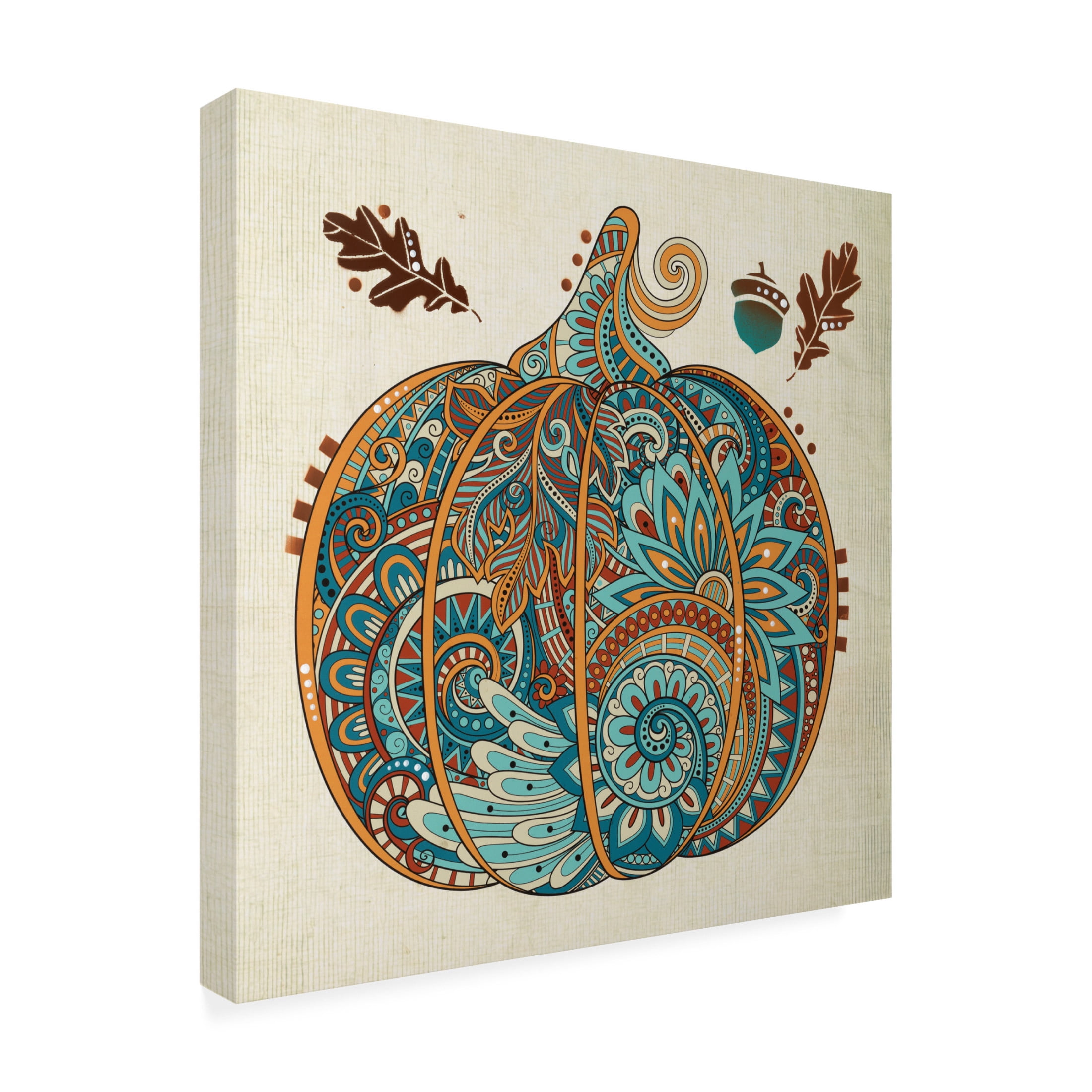 Canvas Wall Art - Dean Russo 'Gourd 1' Wall Art for Living Room, Bedroom, or Office Décor by Trademark Fine Art - 14 x 14 Inches