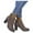 Khaki, variant on Oyedens High Heels Dress Boots for Women Ladies Fashion Leather Dressy Pump Ankle Booties