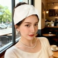 thumbnail image 2 of Women's Headband Teddy Fur Look with Twist Knot Detail Soft Elastic Winter Headband Warm Headband Ear Warmers 56-59 cm, 2 of 7