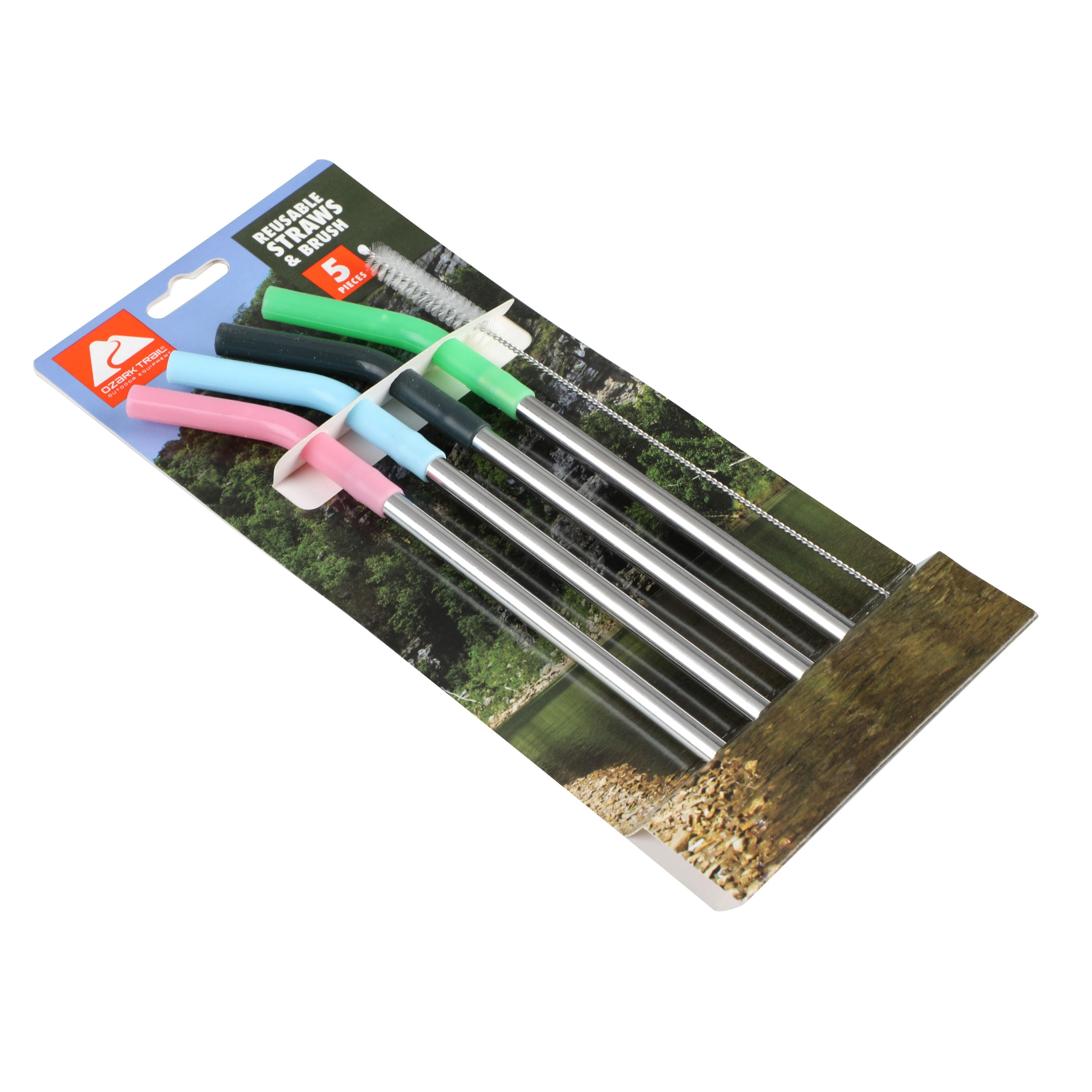 4PK Stainless Steel Straw With Cleaning Brush