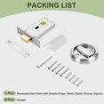 thumbnail image 3 of 2.95" Round Recessed Pull Stainless Steel Door Handle with Single Ring, Silver, 3 of 7