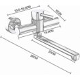 thumbnail image 3 of Kitchen Mixer Tap Kitchen Sink Faucet 360 Swivel Stainless Steel Cold and Hot Wall Mounted Mixer Tap-hhny, 3 of 5