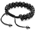 thumbnail image 3 of 2025 Men Women 8mm Lava Rock Stone Aromatherapy Essential Oil Diffuser Bracelet Braided Rope Natural Stone Yoga Beads Bracelets, 3 of 4