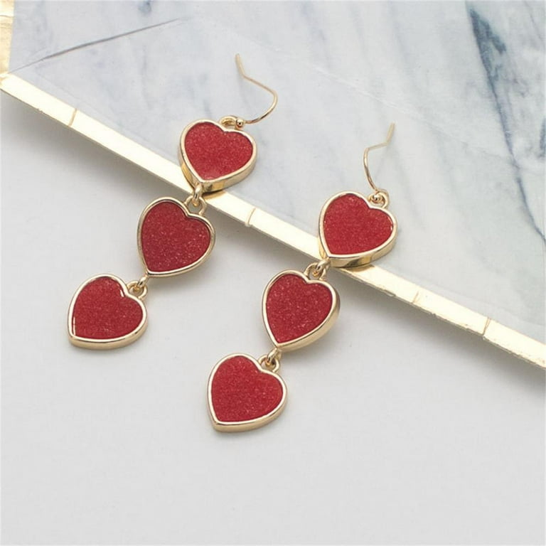 Valentines Heart Earrings Valentines Earrings for Women CZ Heart Stud  Earrings for Girls Valentines Day Gifts for Girlfriend - Yahoo Shopping