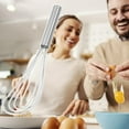 thumbnail image 2 of 10 Inch Flat Whisk, Handheld Steel Wire Whisk Wire Egg Utensils Whisk Perfect for Whisking, Kitchen Flat Wire Whisk Egg Sauce Whisk for Whisking Roux, Egg, Sauce I4O1, 2 of 8