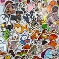 thumbnail image 2 of Pegatinas de animales de dibujos animados para niños y adolescentes, 50 piezas, nevera, papelería, álbum de recortes, pegatina de Graffiti, 2 of 4