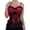 Red, variant on Grebrafan Corset Tops to Wear Out Women Gothic Clothes Red 5XL