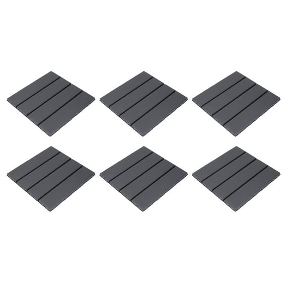 Interlocking Deck Tiles, 36PCS 12x12in Dark Gray Waterproof Flooring Tile High Harness for Entrance Terrace Balcony