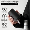 thumbnail image 6 of Automatic Beer Bottle Opener Magnetic Bottle Opener, Portable Push Down Draft Top Beer Can opener Beer Opener Magnetic Bottle Cap Opener for Kitchen Home Bar Restaurant Household Men Gift-Black, 6 of 18