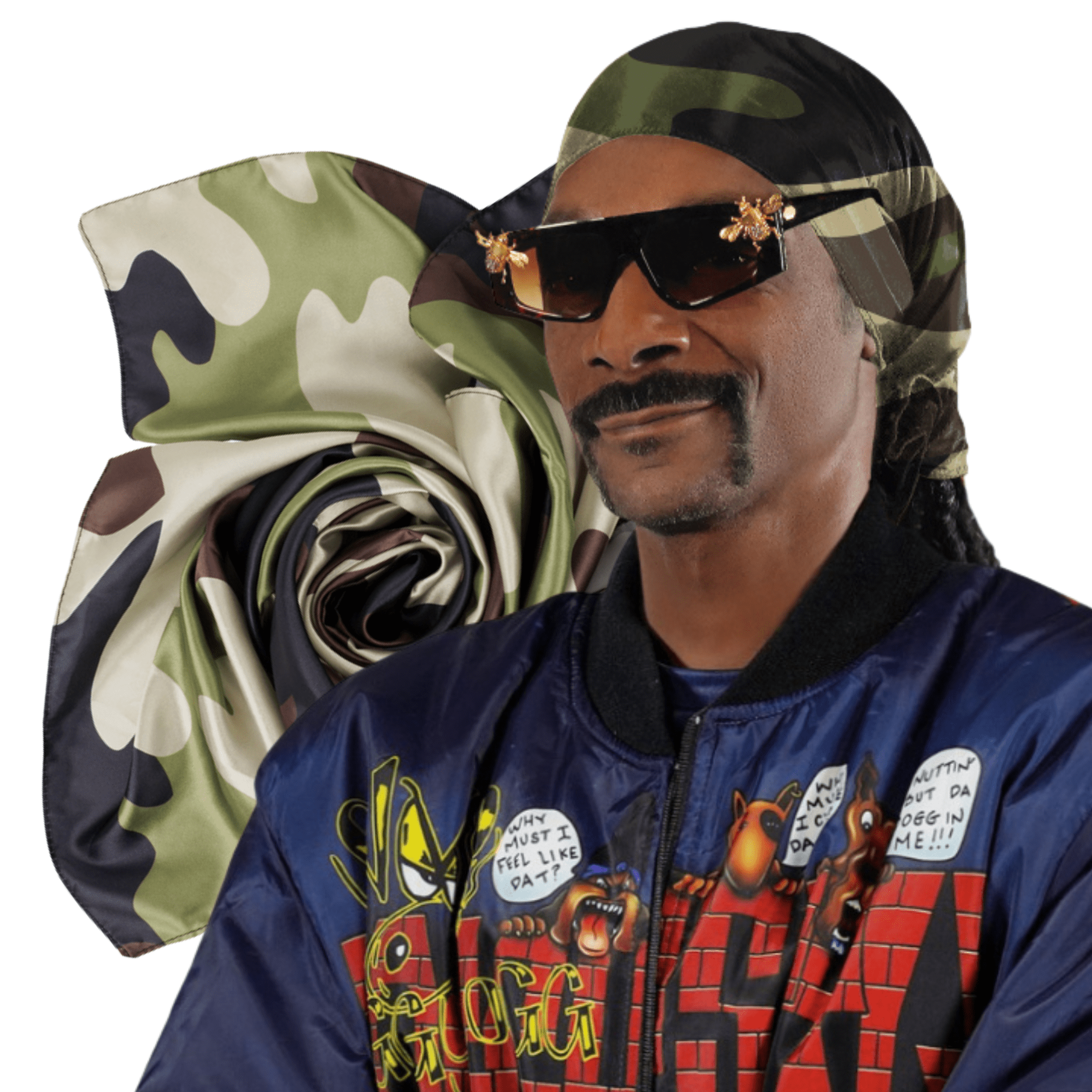 Broadus Collection Camo Scarf by Shante & Snoop Dogg 60" x 15" Headwrap