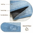 thumbnail image 6 of Round Rugs 5Ft, Sky Blue Retro Greek Key Round Area Rug Washable Indoor Throw Carpet, Geometric Greece Ancient Farmhouse Soft Non Slip Circle Rug for Cabinet Bathroom Home Decor Aesthetic, 6 of 8