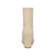 thumbnail image 2 of Unique Bargains Women's Faux Suede Square Toe Front Zip Block Heel Ankle Boots, 2 of 7
