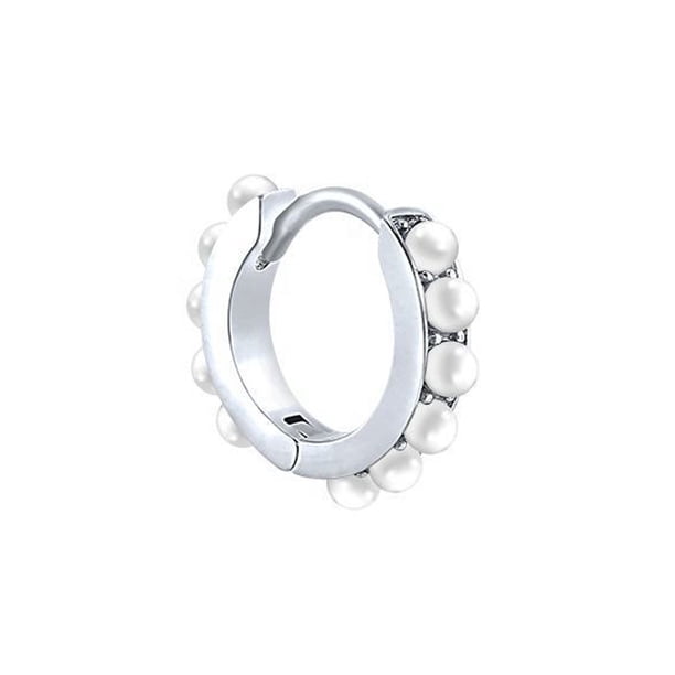 1 par de pendientes para mujer, decoración de perlas, pendientes de cobre, adornos para las orejas, joyería para novia y mujer, joyería para Ropa, zapatos y accesorios Miscelánea Oro blanco Guardurnaity AP013833-01