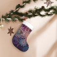 thumbnail image 7 of Salouo Fireworks2 Print Christmas Stockings,Large Xmas Stocking Set of 1 Holiday and Farmhouse Stocking for Christmas Holiday Party Decoration(17.7*11 Inch), 7 of 7