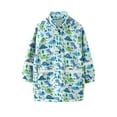 thumbnail image 2 of ATOGUTA Raincoat for Girls Waterproof Slicker Shell Windbreaker Rain Jackets Blue, Size 3T-11, 2 of 5