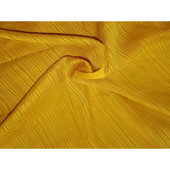 Georgette with lurex stripes Fabric 44quot; wide