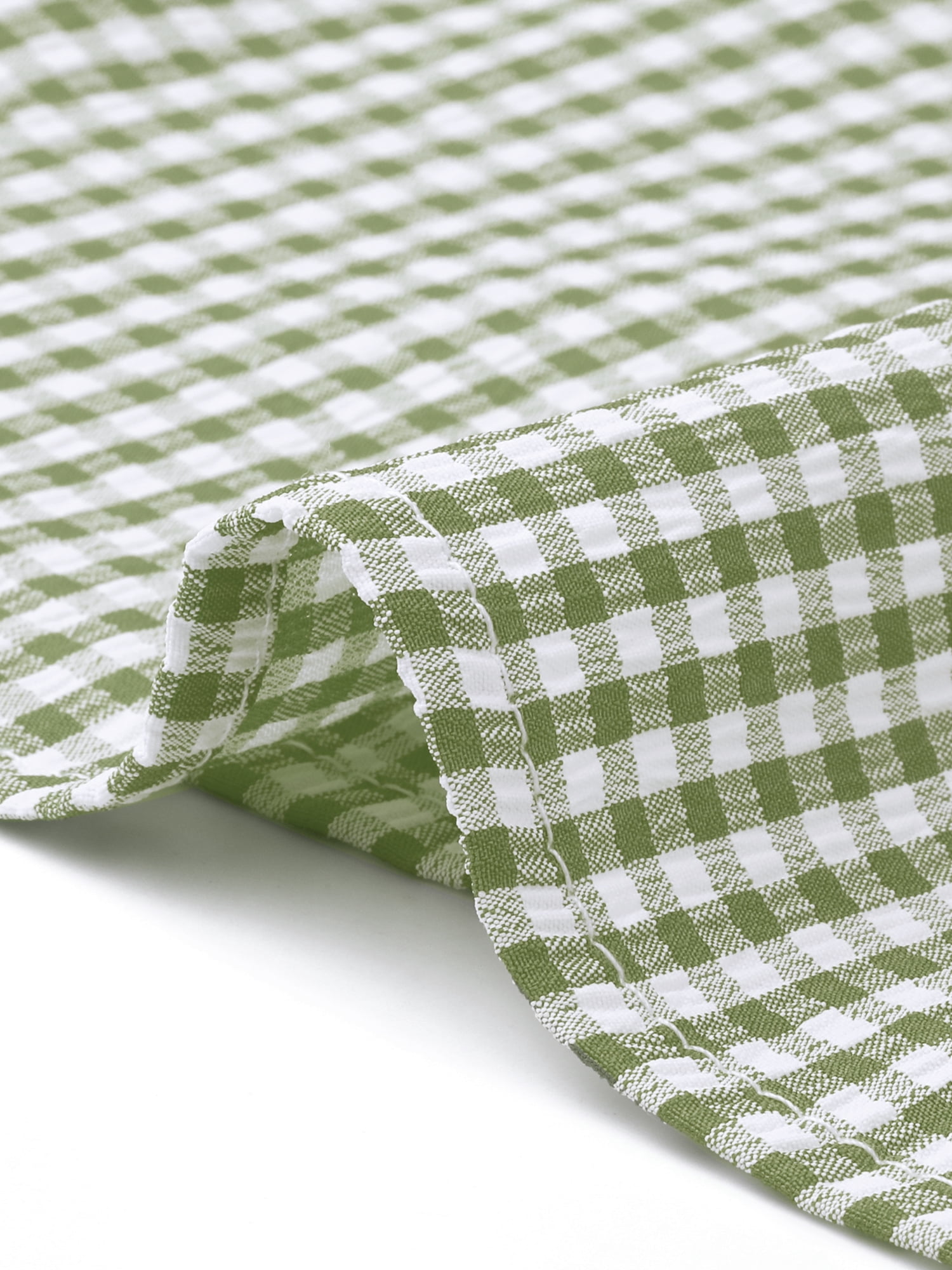 DARING DIVA Women's Gingham Drawstring Waist Tiered A-Line Midi Skirt M Yellow Green