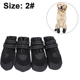 thumbnail image 2 of Zapatos impermeables para perros, Protector suave de patas para pavimento caliente, suelas antideslizantes para senderismo y correr, botines de lluvia para perros al aire libre, 2 of 5