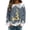 Grey, variant on Womens Long Sleeve Tops T Shirts Ladies' Atmosphere Headless Hoodie Fall Clothes for Women Tees Blouses Dark Green M