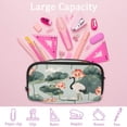 thumbnail image 4 of MUOOUM Pencil Case, Lotuses Cranes Pattern Large Capacity Pencil Pouch Stationery Pen Bag, 4 of 7