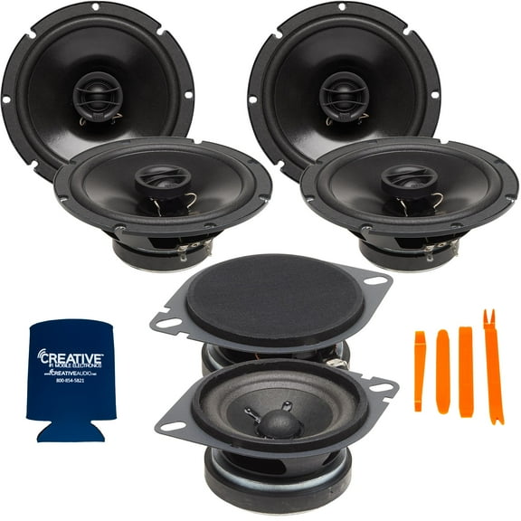 PowerBass OEM Direct Replacement Speakers Compatible with 08-13 Jeep Liberty