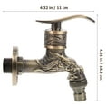 thumbnail image 2 of HONITANO Vintage Faucets Square Shape Corrosion Resistant For Kitchen 1Set, 2 of 6