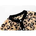 thumbnail image 7 of CUZIBR Baby Girls Boys Cartoon Leopard Print Jumpsuit Oneise Romper Winter Warm Clothes Boho Dailywear For Toddler, 7 of 7