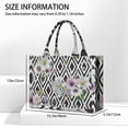thumbnail image 3 of Large Capacity Tote Bag,Pioneer Flower Floral Print Pattern Handbag Fashion Luxury Tote Bag,15.7"x13"x 5.1" Inches,Laptop Compatible, 3 of 6
