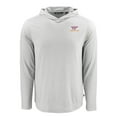 thumbnail image 2 of Men's Cutter & Buck Gray Virginia Tech Hokies Coastline Epic Comfort Eco Recycled Long Sleeve Hoodie T-Shirt, 2 of 3