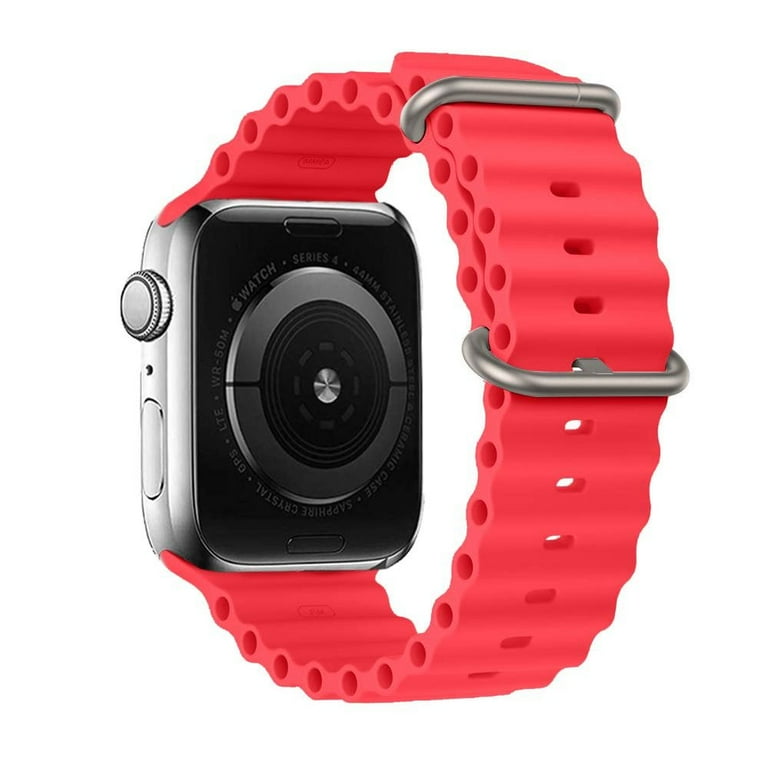 LEIXIUER Ocean Band for Apple Watch Bands Ultra 49mm 45mm 44mm 40mm 41mm 42mm 38mm Adjustable Silicone Sport Strap Wristbands Accessories for iWatch