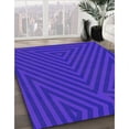 thumbnail image 3 of Ahgly Company Machine Washable Indoor Rectangle Transitional ly Purple Area Rugs, 2' x 5', 3 of 7