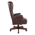 thumbnail image 4 of Traditional Vinyl Executive Office Chair in Mahogany, 4 of 5