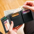 thumbnail image 7 of ID Stronghold Men's RFID Blocking Trifold Wallet, Black, 7 of 7