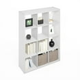 thumbnail image 5 of Furinno Simple Open Back Cube Storage Organizer, Standing Shelf, 12-Cube, White, 5 of 6