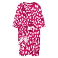 thumbnail image 4 of Polka Dots Bow Sleepshirts For Sleeping Travels Loose Sleepdress Pajama Dress Soft Nightdress Sleepwear, 4 of 7