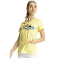 thumbnail image 3 of Tooniforms Scrubs Top For Women Shaped V-Neck Print TF772, L, Under The Rainbow, 3 of 6