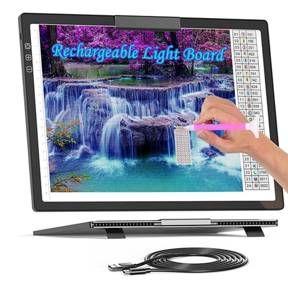 Rechargeable A4 Copy Tracing Light Pad with Type-C Port, Ultra-Thin  Painting Light Board, Led Light Table
