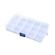 thumbnail image 1 of Caja de plástico con compartimentos, caja de almacenamiento con 10/15/24 compartimentos, caja de almacenamiento con rejillas, caja organizadora de plástico, tecnología avanzada, 1 of 1