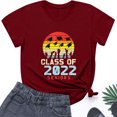 thumbnail image 2 of Regalos de graduación para él, ella, 2022, camiseta universitaria de escuela secundaria, blusa de manga corta con estampado de letras de verano Fridja hjk2402, 2 of 4