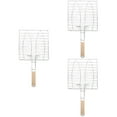 thumbnail image 5 of HOMEMAXS 3pcs Camping Grilling Basket Grill Mesh Rack Vegetable Grill Mesh Meat Grill Rack Clip Style Grill Mesh, 5 of 6