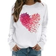 thumbnail image 3 of gakvbuo Valentines Day Sweatshirt for Women Funny Shirts Casual Valentine Pullover Long Sleeve Tops, 3 of 9