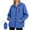 D Blue, variant on HAPIMO Women's Waterproof Rain Jacket Loose Long Sleeve Zip Up Jacket Casual Solid Zip Pocket Outdoor Workout Jacket Coat Fall Winter Clothes with Storage Bag Black M