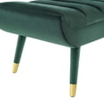 thumbnail image 6 of Modway Guess Channel Tufted Performance Velvet Accent Bench in Green, 6 of 7